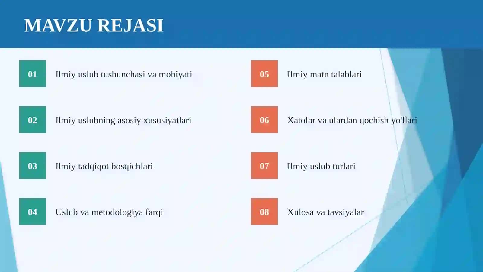 ILMIY TADQIQOTDA USLUB MASALASI 2