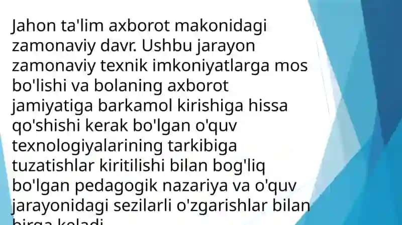 Oʻquv jarayonida axborot texnologiyalari 2