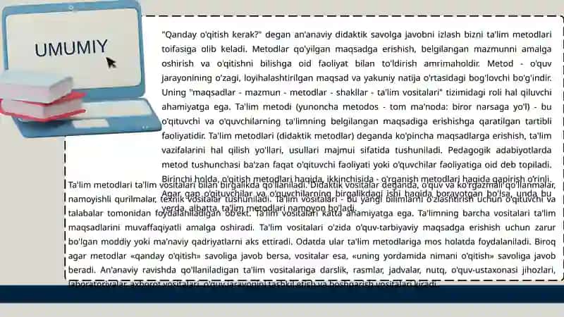 Tarbiya fanini o'qitish metod va vositalari 2