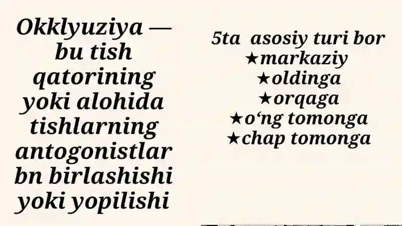 Ortopedik stomatologiya fanidan 2