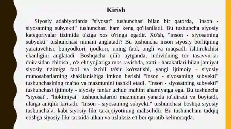 Inson Siyosat Falsafasi 2
