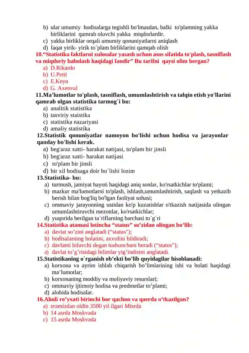STATISTIKA FANINING PREDMETI VA METODI 2