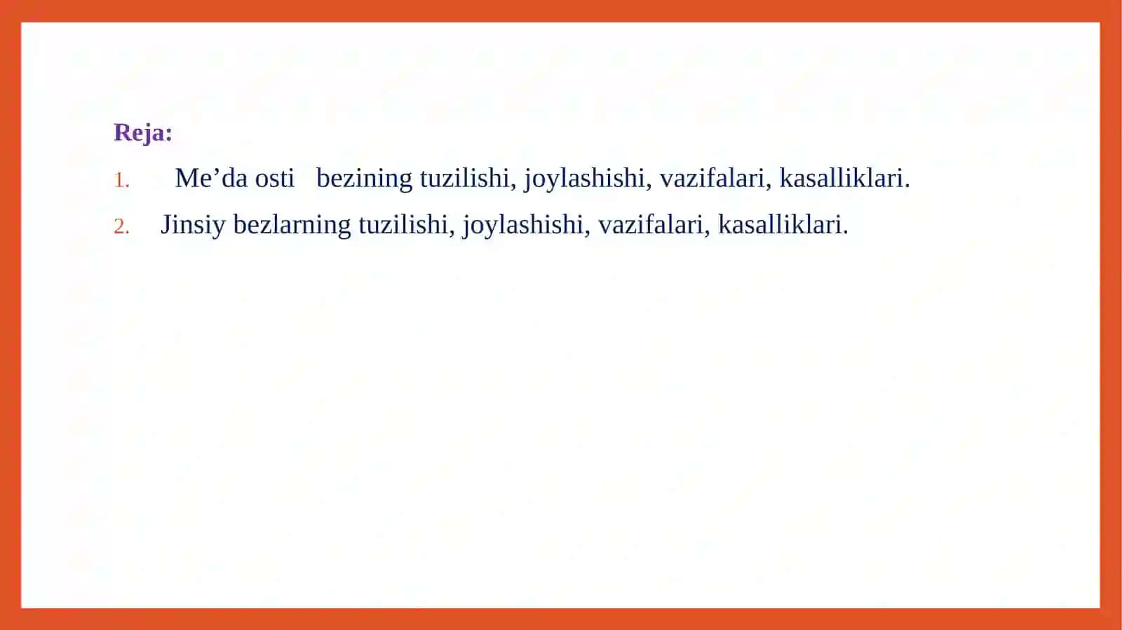 Me'da osti bezivaji jinsiy bezlar 2