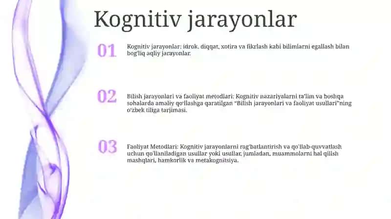 Bilish Jarayonlari Va Faoliyat Metodlari 2