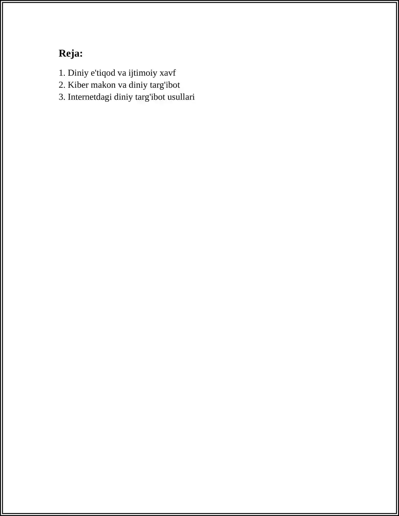 KIBER MAKONDA DINIY E'TIQOD TARG'IBOTINING IJTIMOIY XAVFI 2