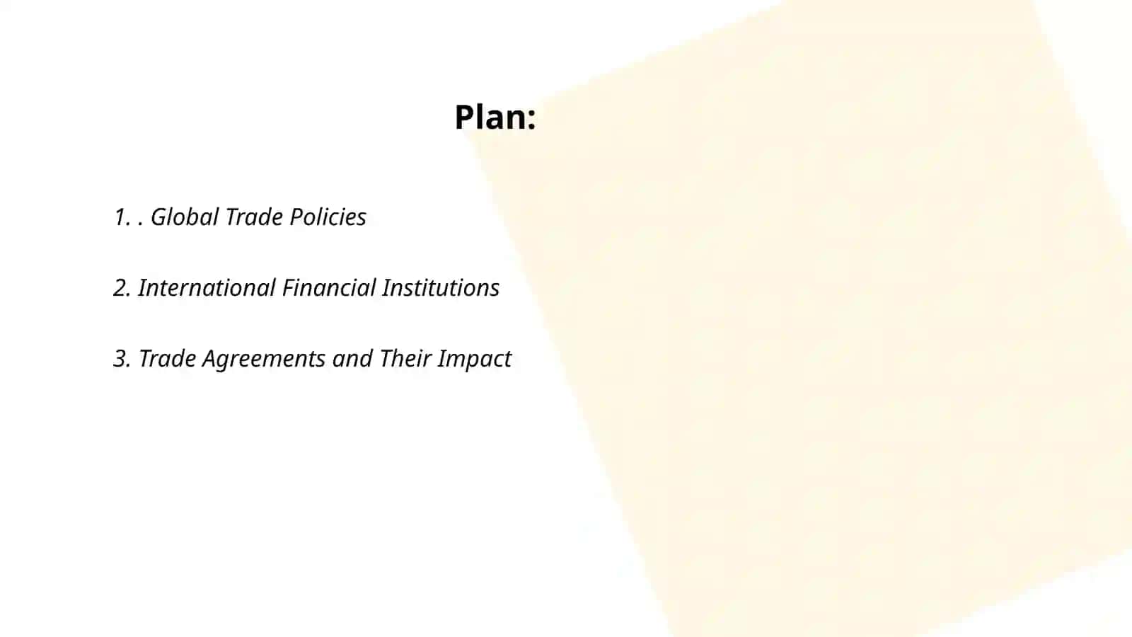 International economic relations 2