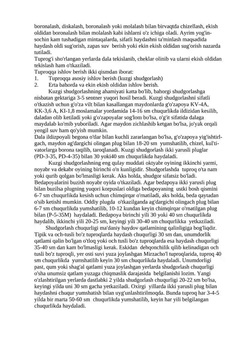 Paxtachilikda almashlab ekish 2