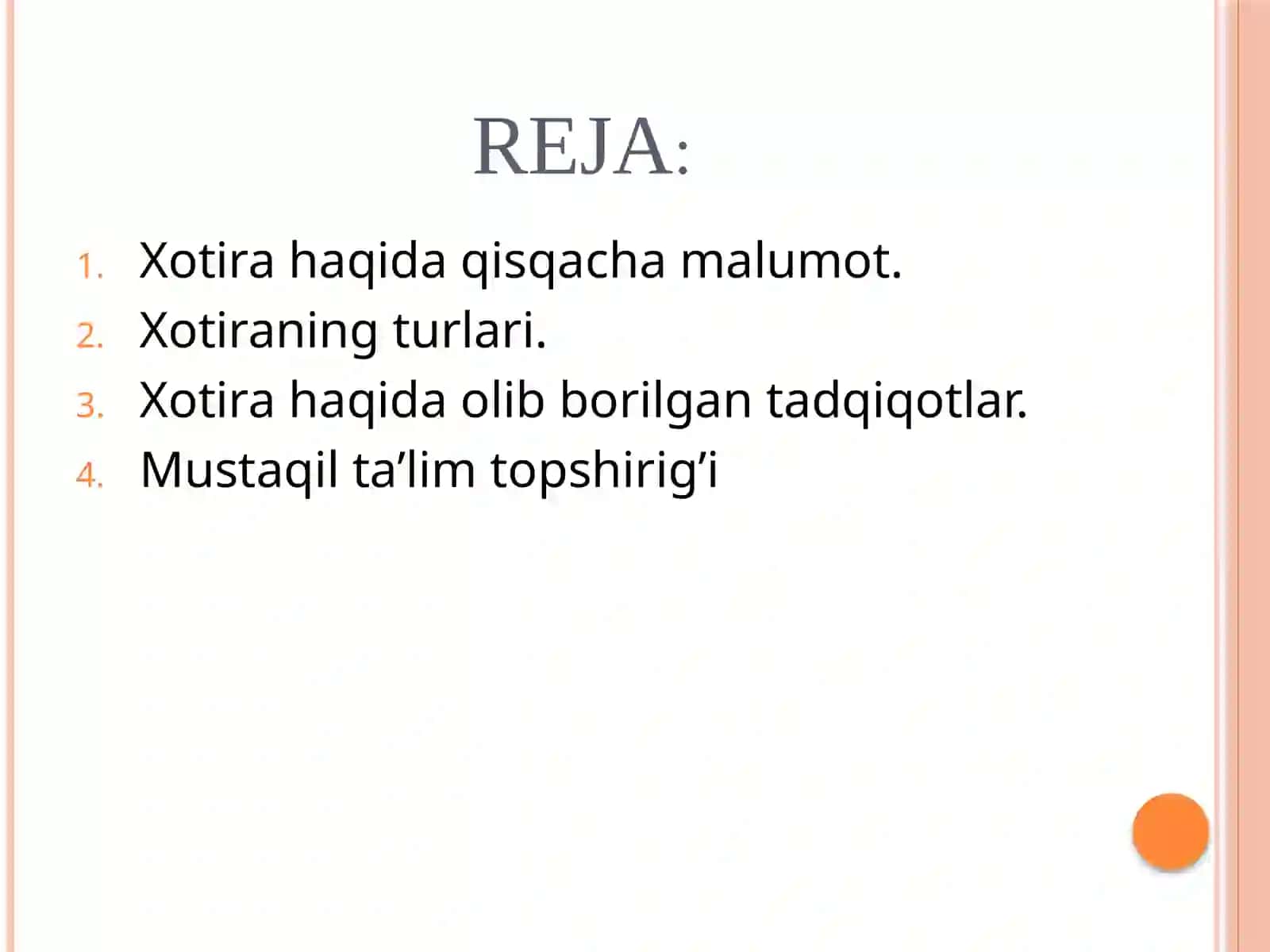 Xotira haqida ma'lumot 2