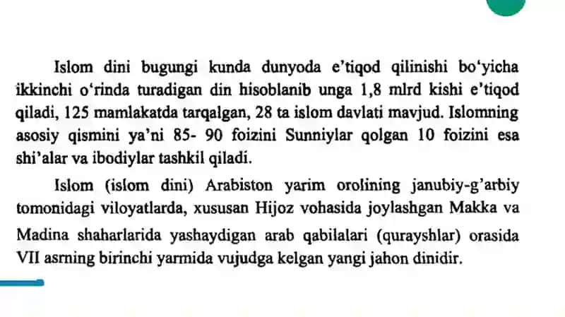 Islom dinining vujudga kelishi 2