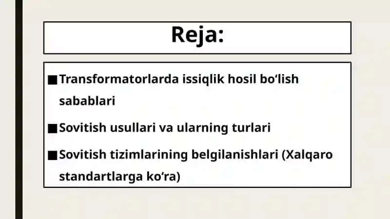 Transformatorlarning sovitish usullari va belgilanishlari 2