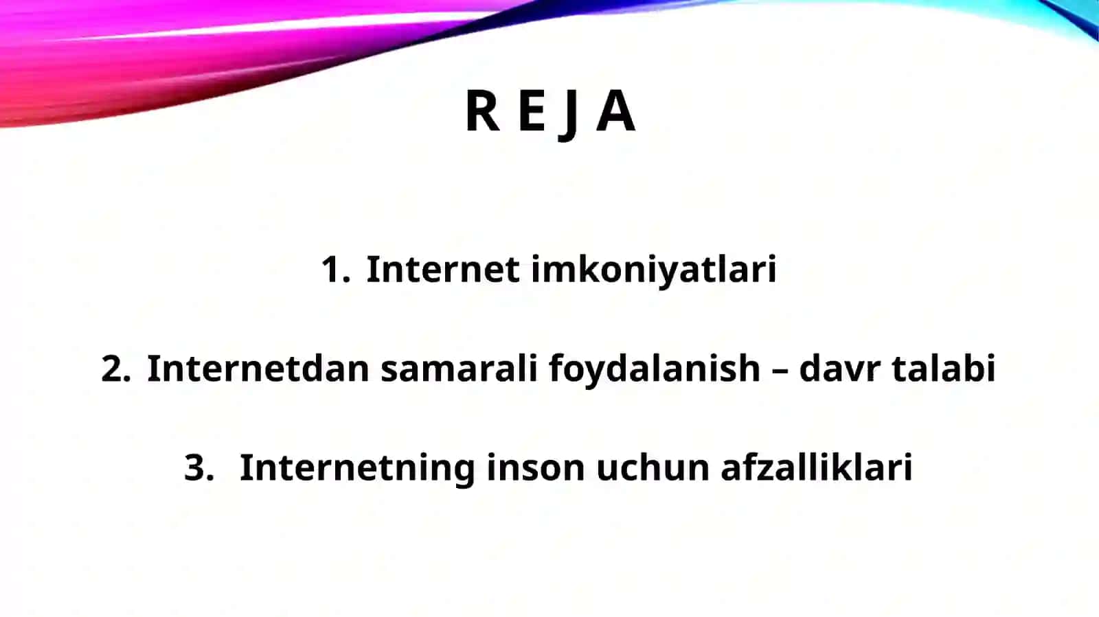 Media maydon va internet imkoniyatlari 2