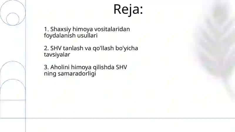 Shaxsiy himoya vositalaridan foydalanish usullari 2