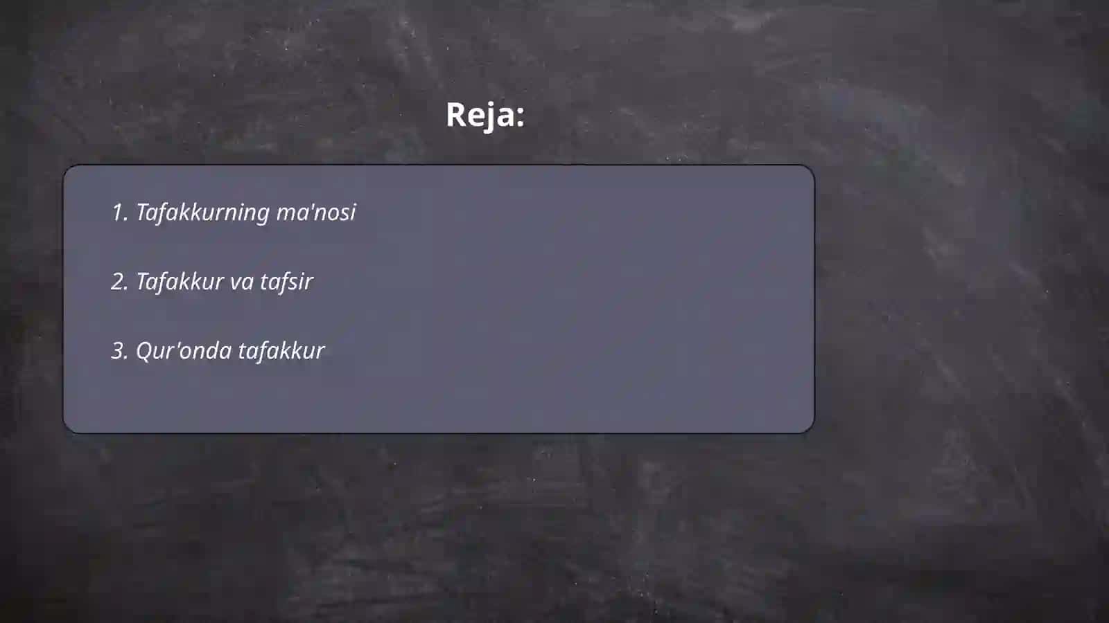 Tafakkur 2
