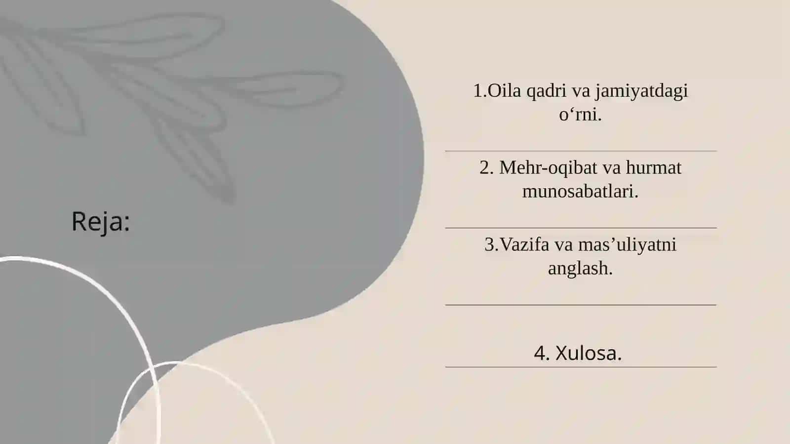 Oila mustahkamligining ma‘naviy asoslari 2