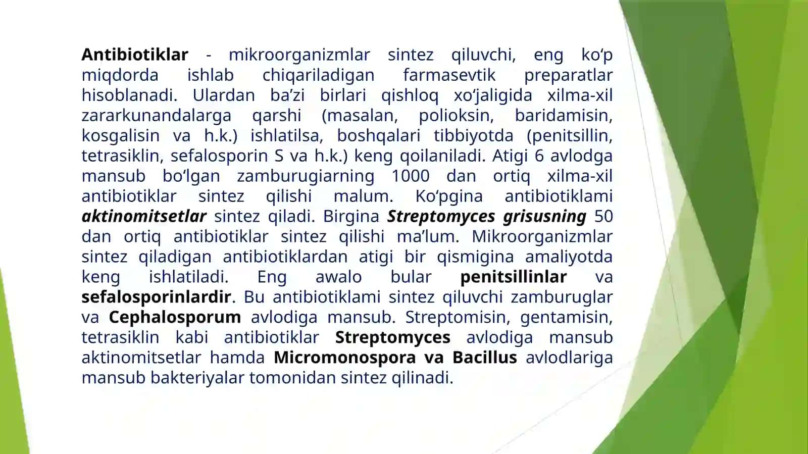 Antibiotiklar haqida tushuncha 2