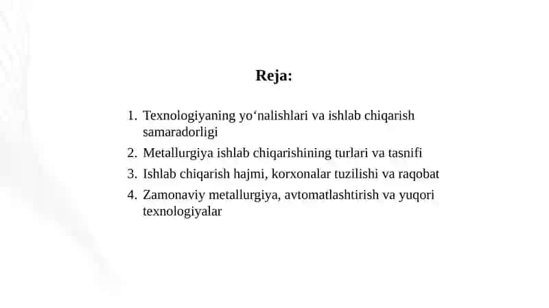 Metallarni domna pechida ishlab chiqarish 2
