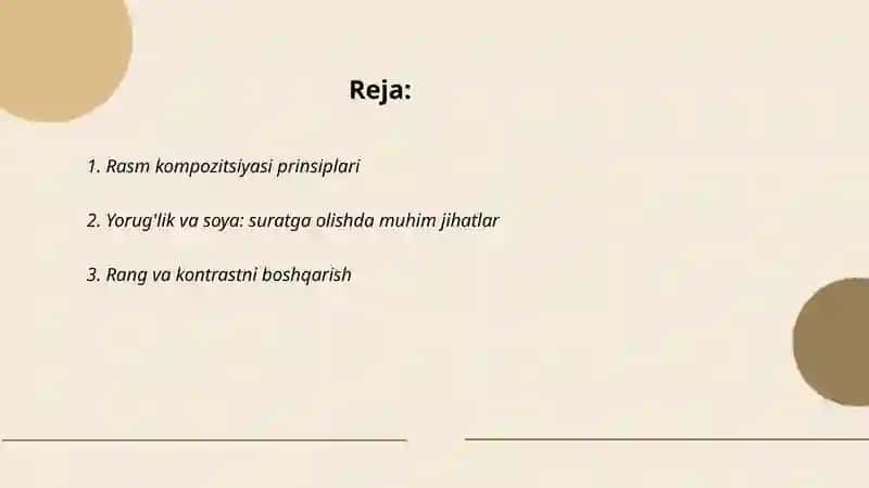 Rasm kompozitsiyasi prinsiplari 2