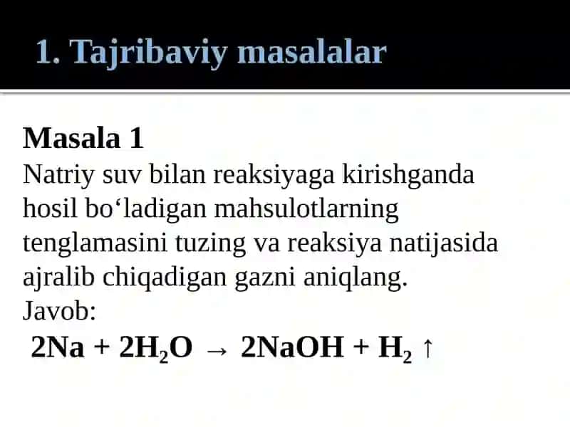 Ishqoriy metallar va Ishqoriy yer metallar 2