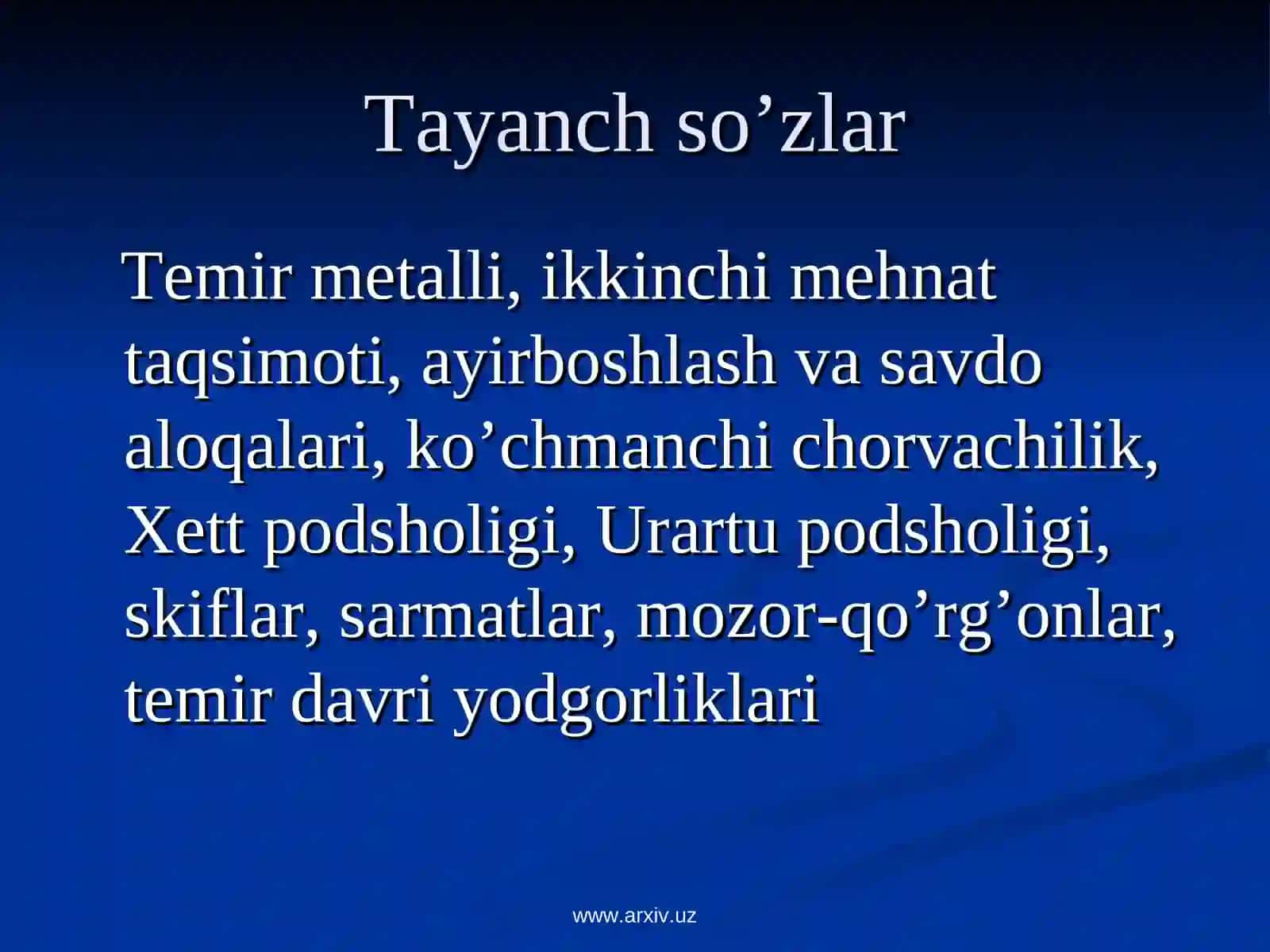 Temir davri arxeologiyasi 2