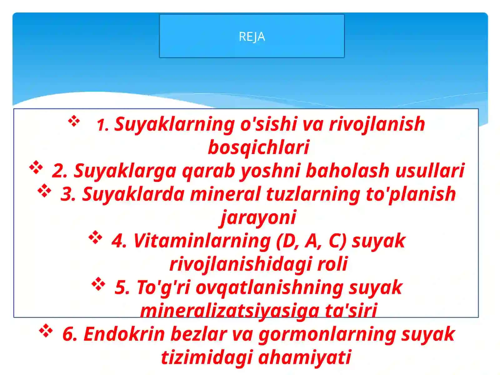 Suyaklarga qarab yoshni baholash usullari 2