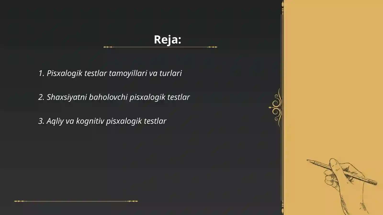 Pisxalogik testlar 2