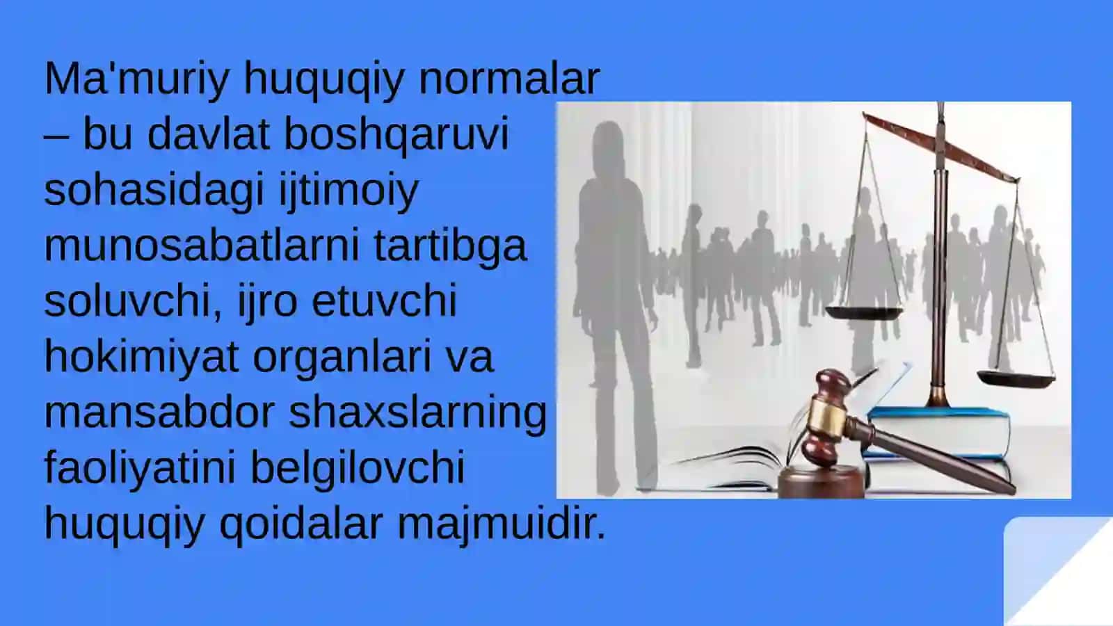 Ma’muriyhuquqiy normalar 2