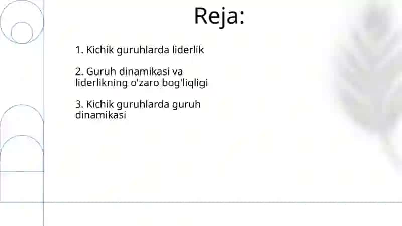 Keng jamolarda guruh dinamikasi va lidirlik 2