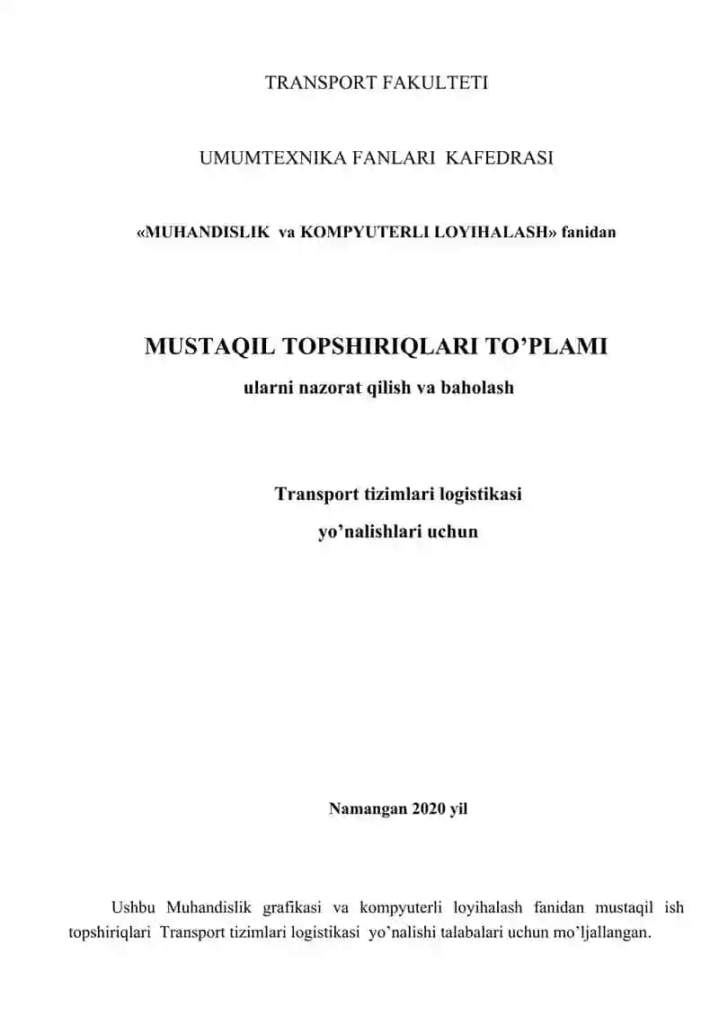 Transport tizimlari logistikasi 2