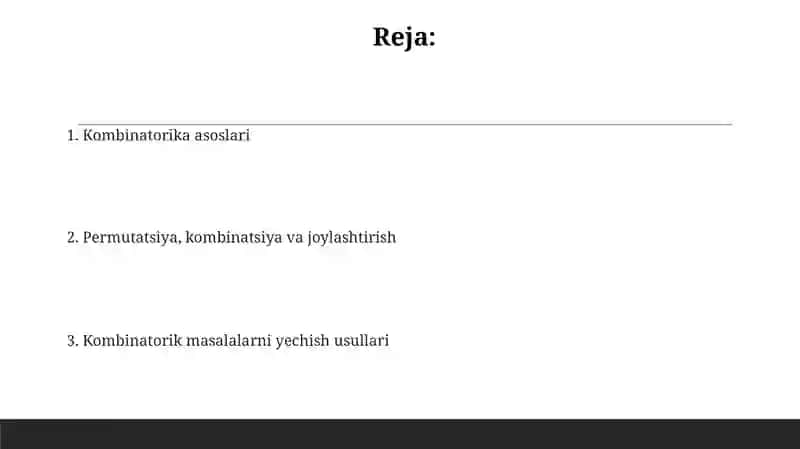 Kombinatorika elementlari 2