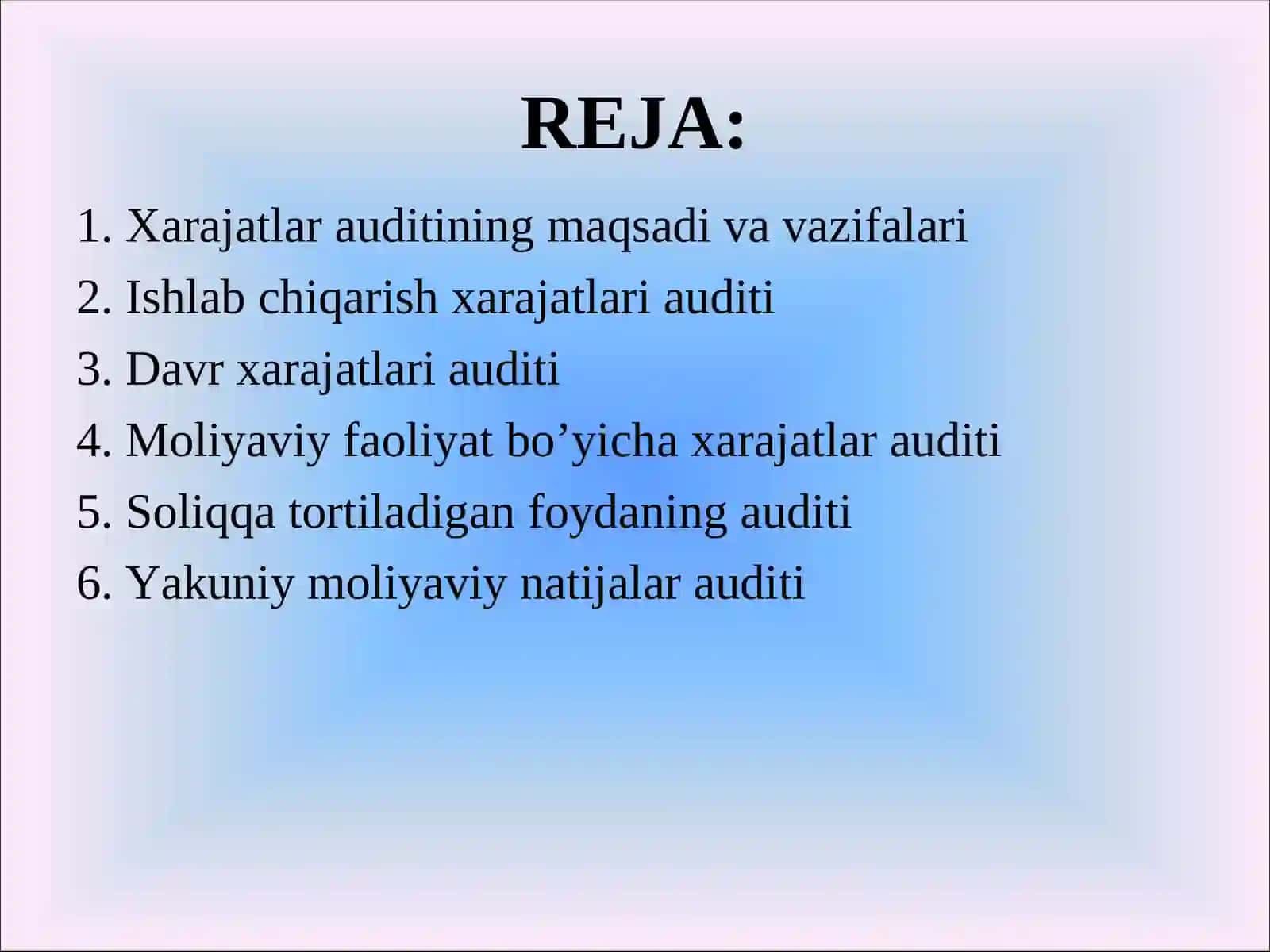 XARAJATLAR AUDITI 2