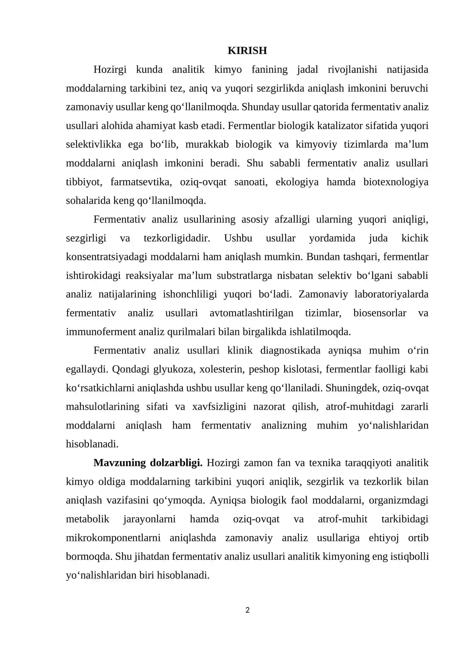 FERMENTATIV ANALIZ USULLARI 2