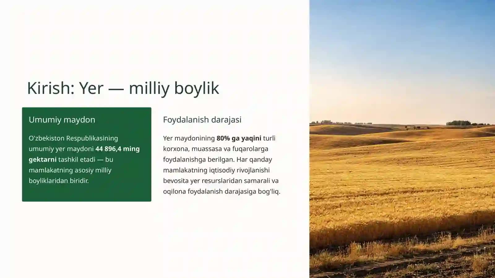 Yer tuzishning iqtisodiy asoslari 2