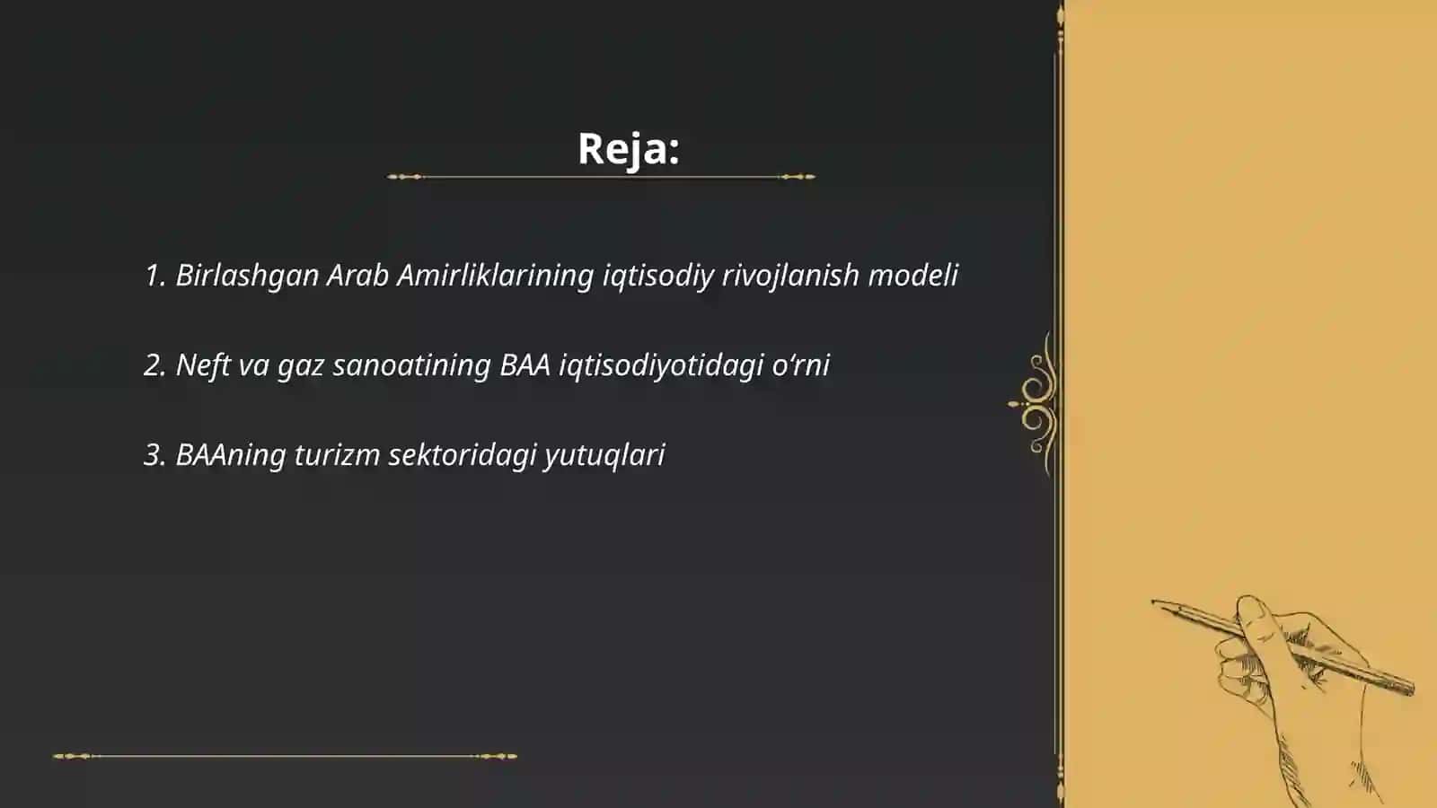 Birlashgan Arab amirliklarining iqtisodiy rivojlanish modeli 2