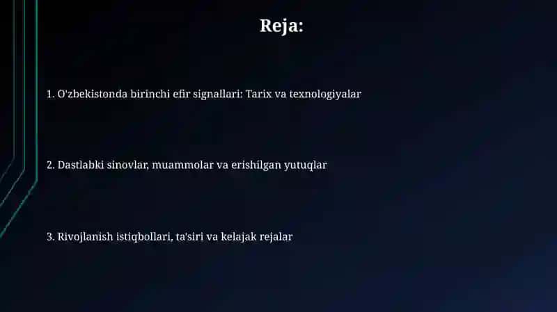 O'zbekistondagi ilk jonli efr va. Antena signallari 2