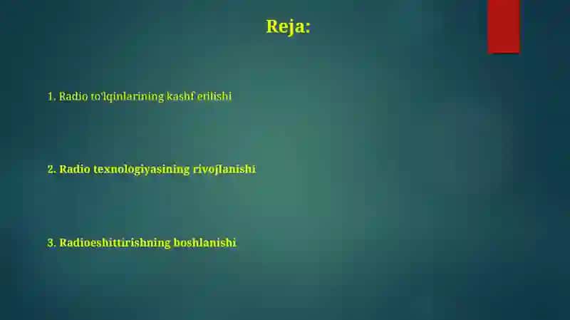 Radioning yaratilishi 2