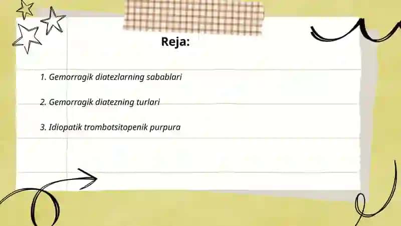 Gemorragik diatezlarning koʻrinishi 2