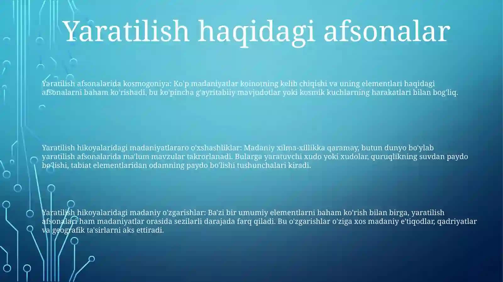 Dunyo Xalqlari Madaniyatidagi Umumiylik Va Farqlar 2