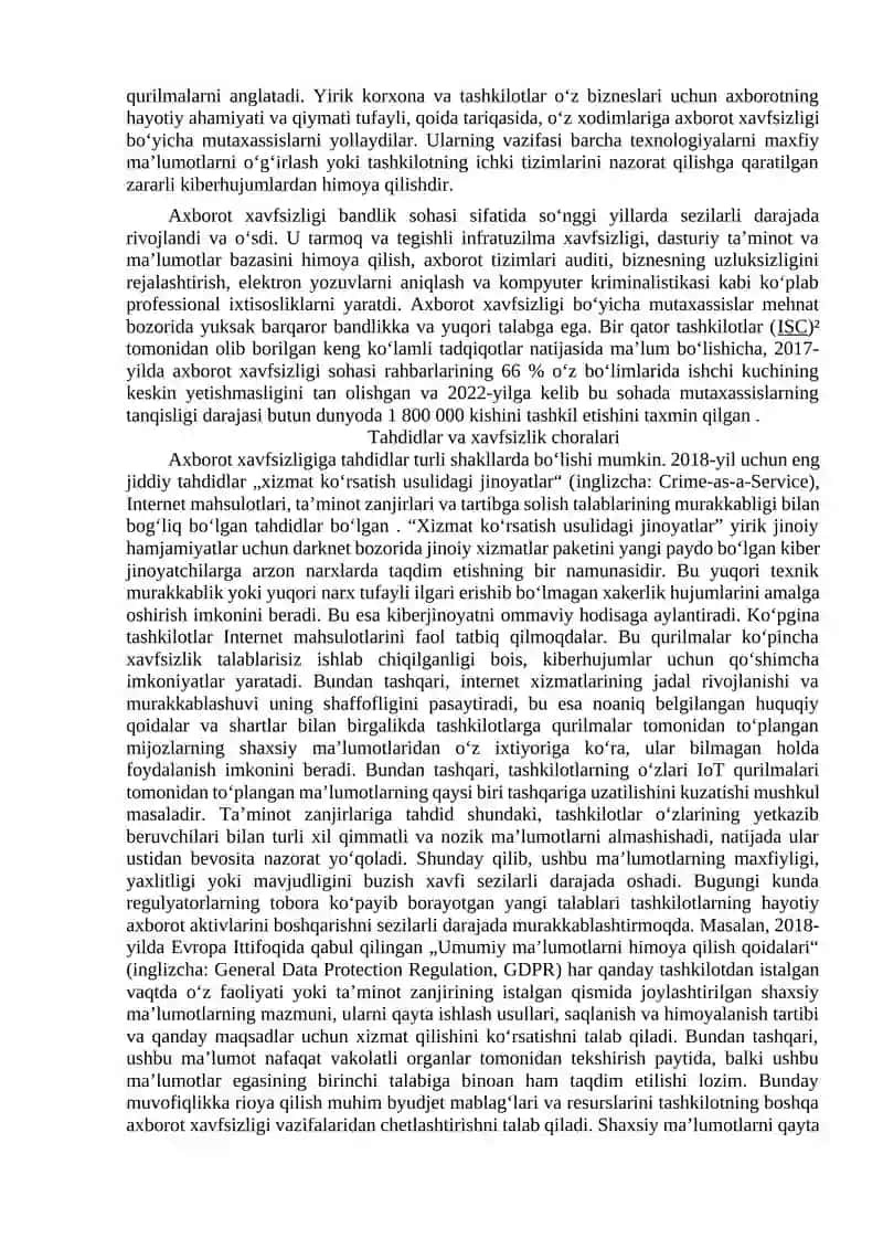 Axborot xavfsizligi 2