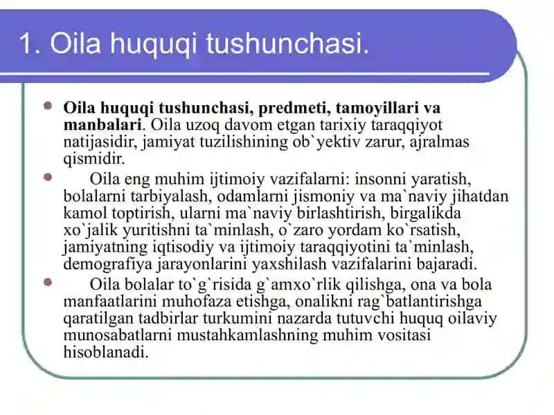 Oila huquqi asoslari 2