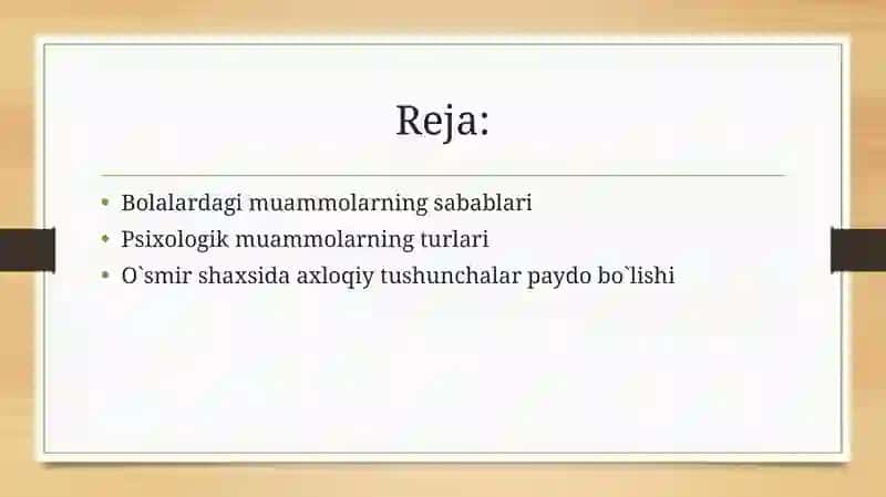 Bolalardagi psixologik muammolar 2