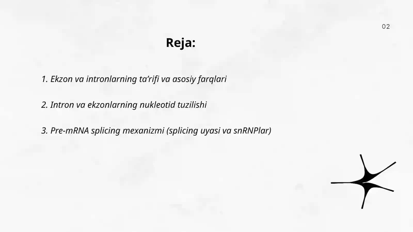 Ekzon va intronlar 2