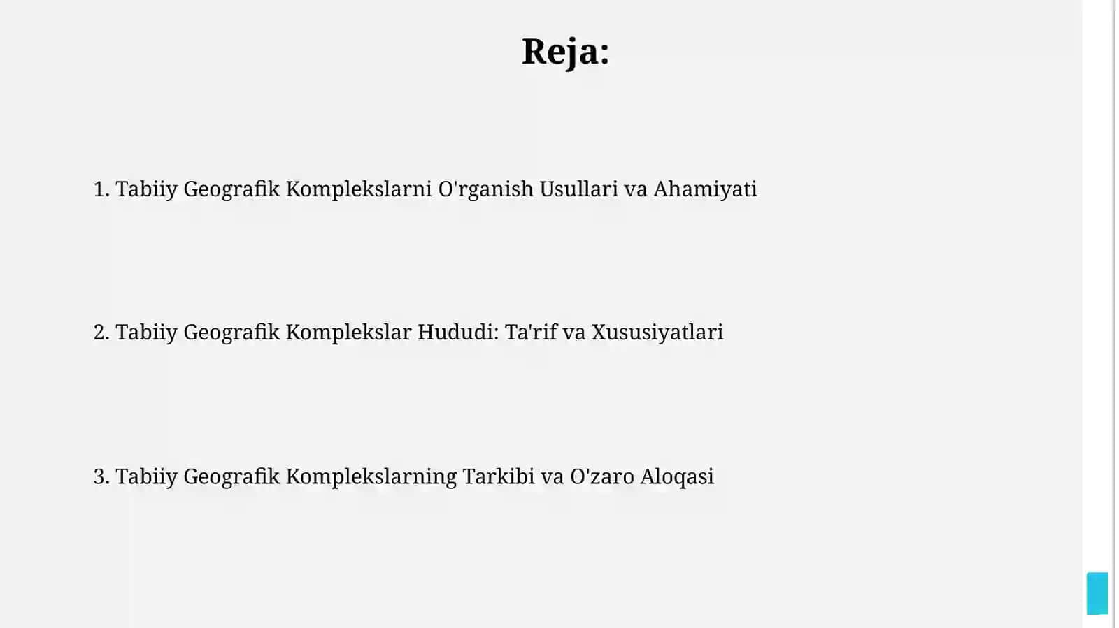 Tabiiy geografik komplekslar eraxiyasi 2