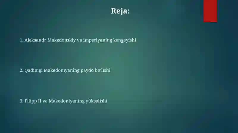 Makedoniya davlatining yuksalishi 2