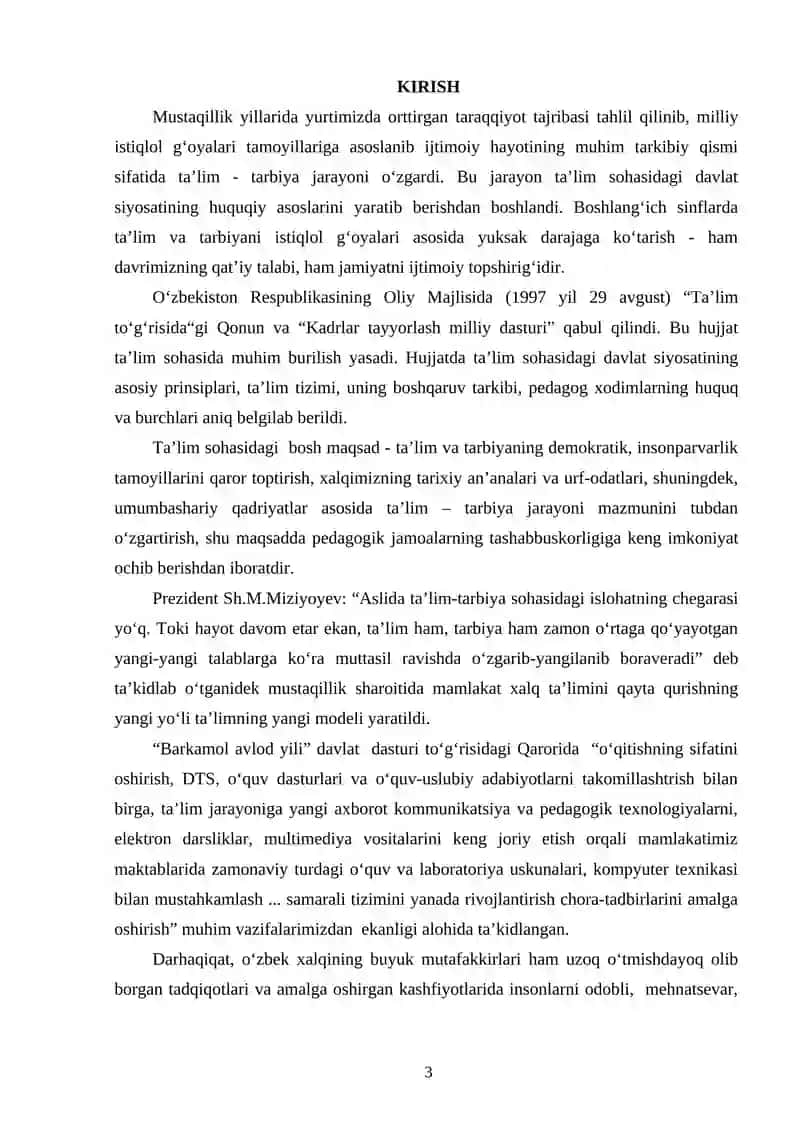 Sonlarni nomerlash metodikasi 2