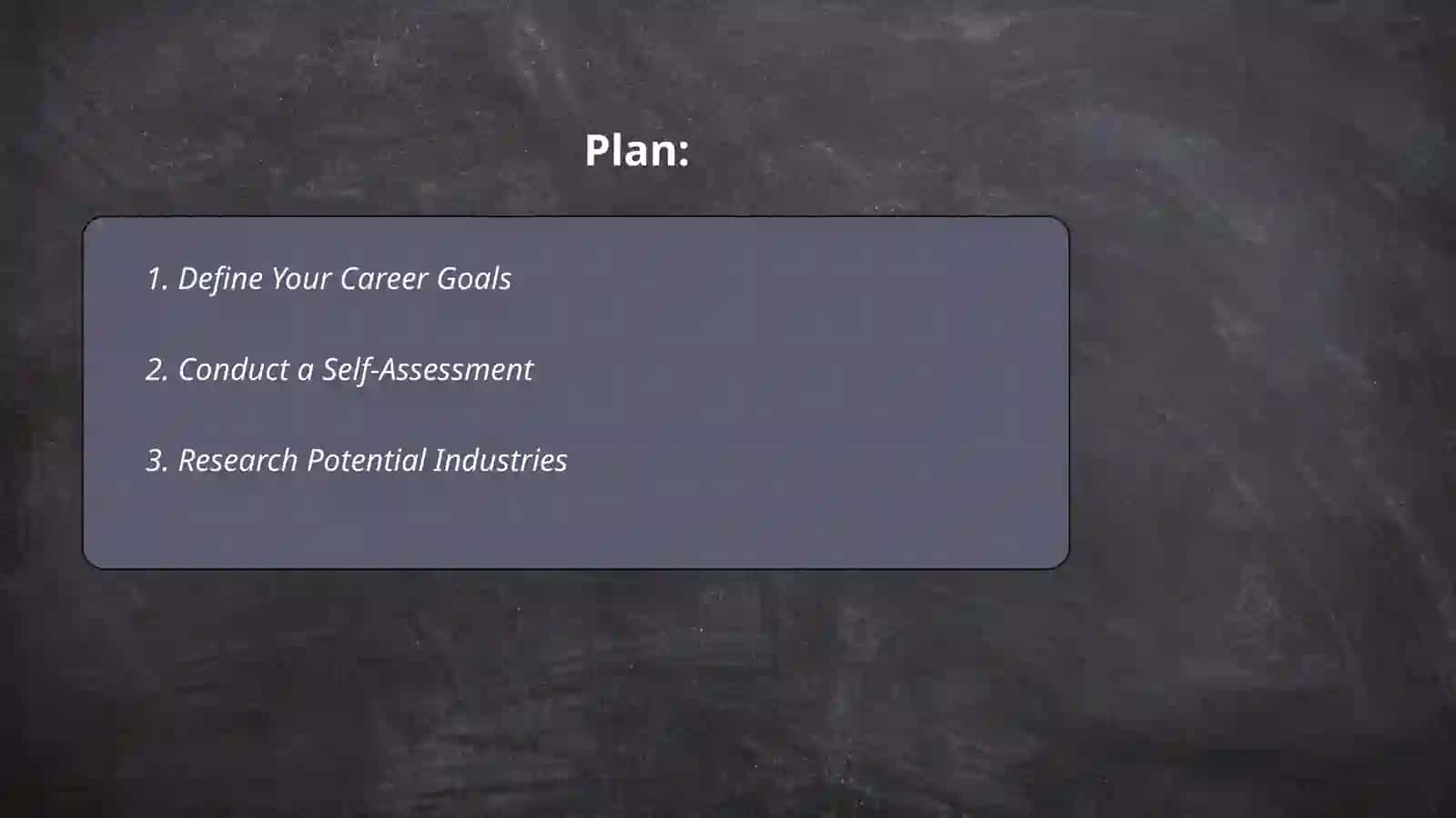 How to develop a strategic plan for your job search 2