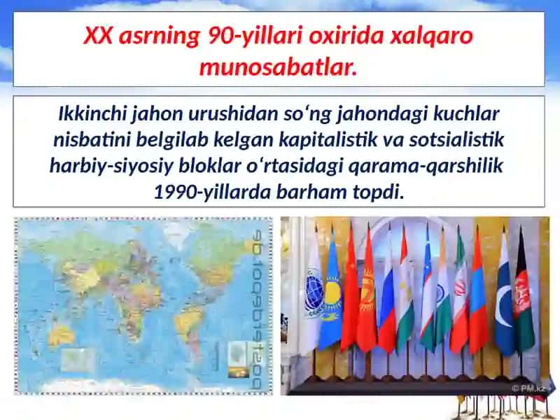 XX asr oxiri – xxi asr boshlarida xalqaro munosabatlar 2