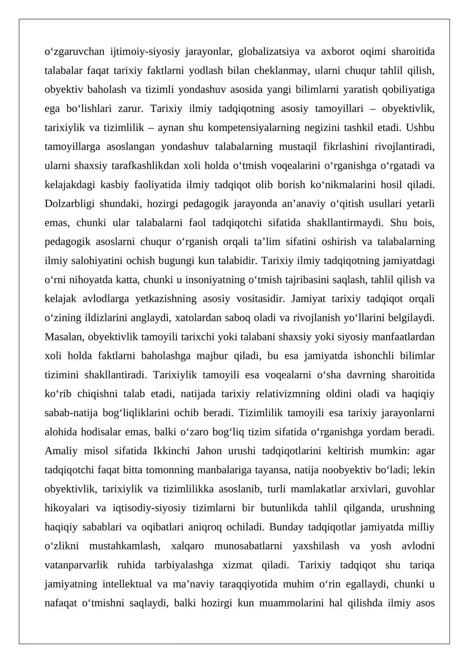 Tarixiy ilmiy tadqiqotning asosiy tamoyillari 2