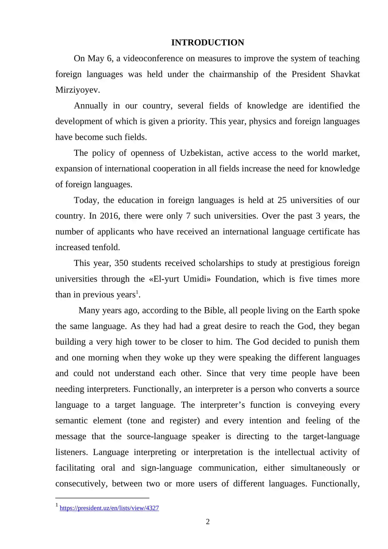 THE EMERGENCE AND DEVELOPMENT OF PARTICIPLE IN ENGLISH 2