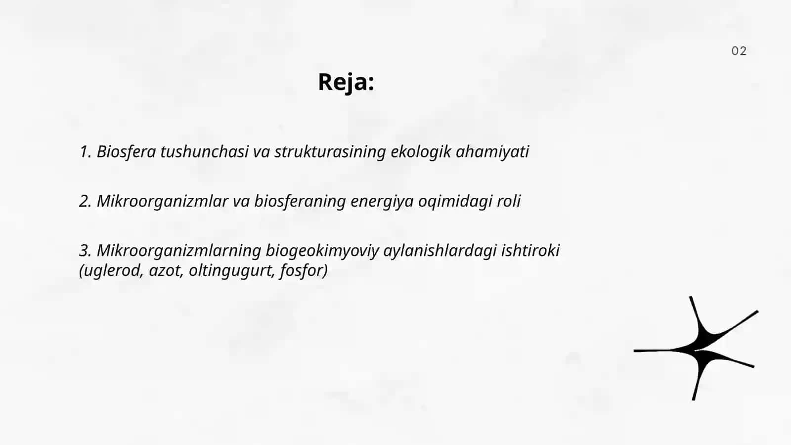 Biosfera va mikroorganizmlar ekologiyasi 2