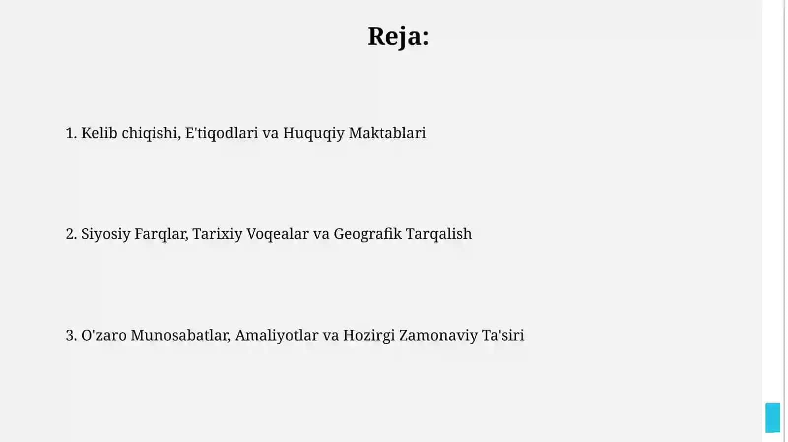 Islomdinida asosiy yoʻnalishlar: sunniylik, shialik 2